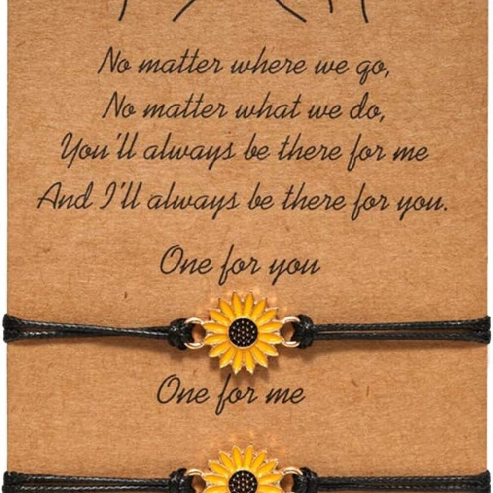 Pinky Pomise Distance Matching Bracelets for Best Friends Women Boho Bracelet Fr